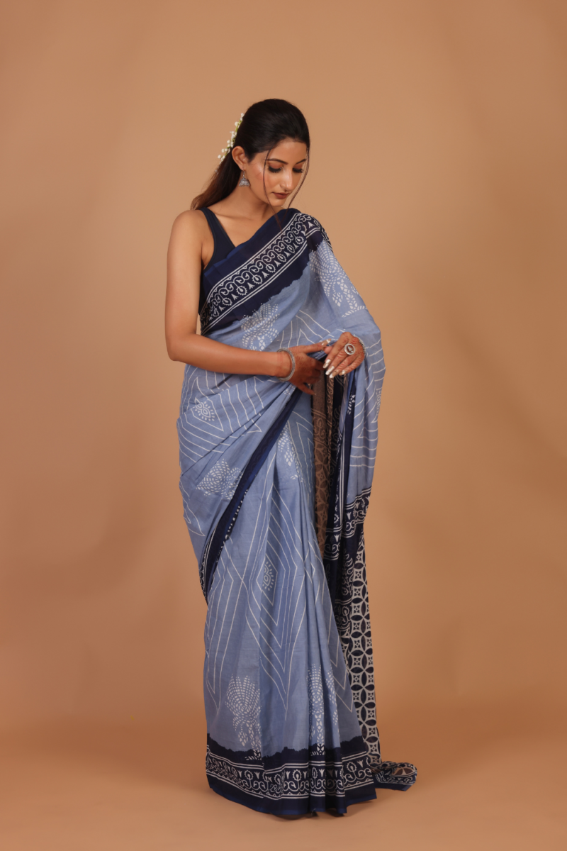 Pure cotton saree perfect for summer elegance.